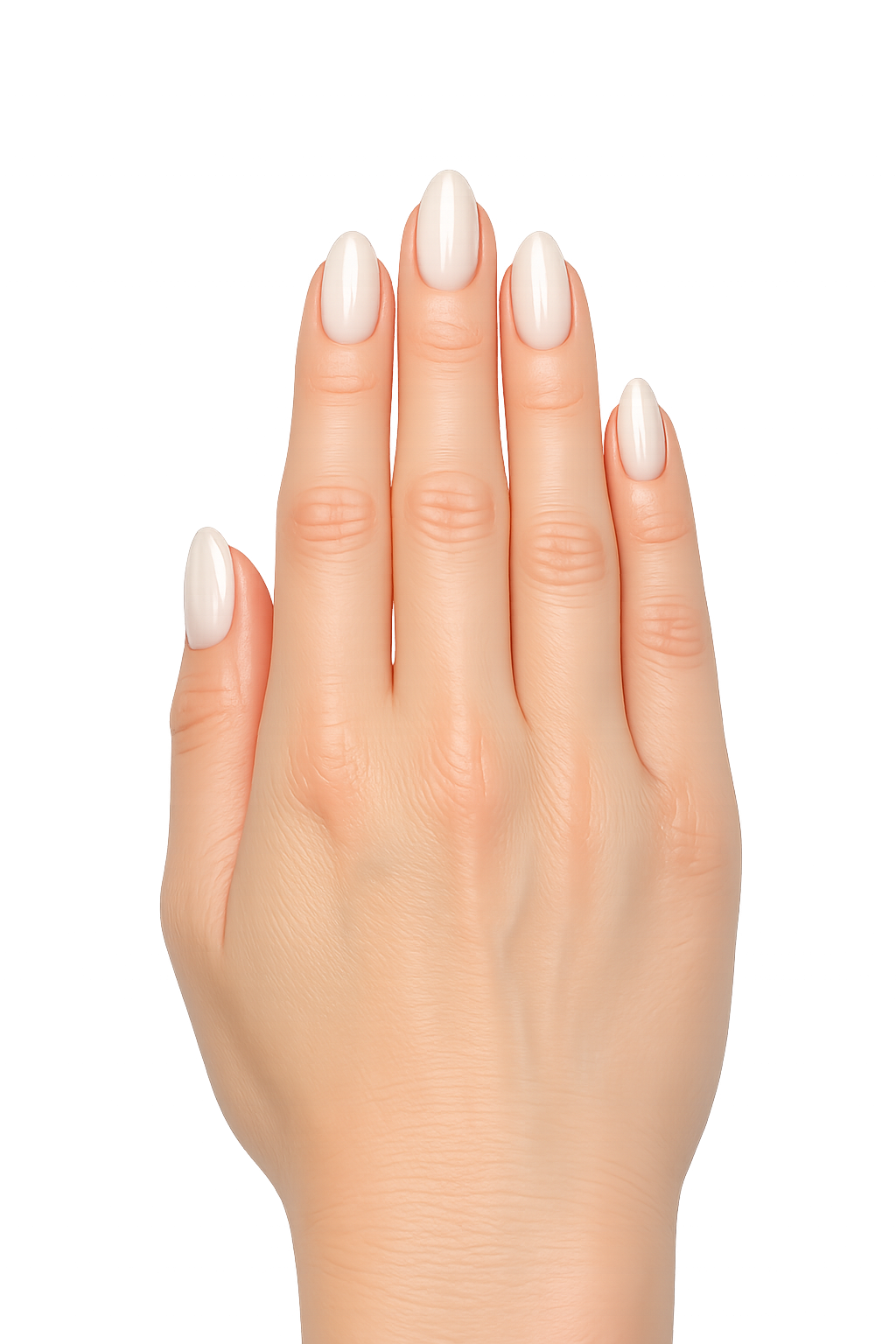 Real hand photo used as the base for the nail color preview